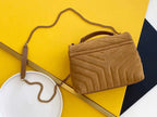 Saint Laurent Loulou Small Chain Bag With Gold Hardware 25cm