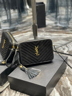 Saint Laurent Lou Camera Bag With Gold Hardware 23cm
