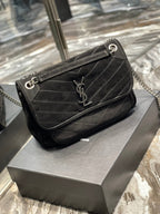 Saint Laurent Niki Medium Chain Bag With Silver Hardware 28cm