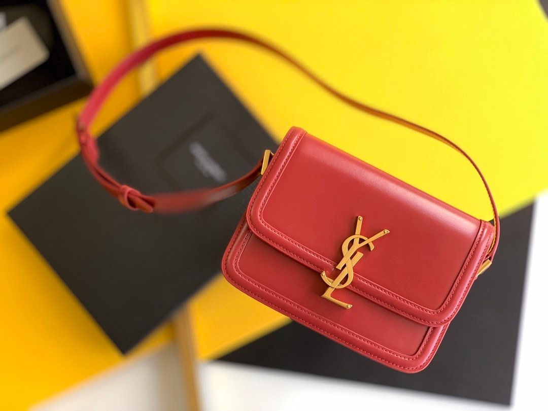 Saint Laurent Solferino Small Satchel With Gold Hardware 19cm