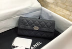 CO-CO Chanel Long Flap Wallet With Silver Hardware 20cm