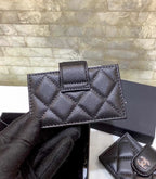 CO-CO Chanel Card Holder With Gold Hardware 10cm