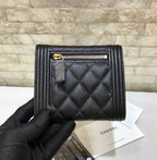CO-CO Chanel Card Holder With Gold Hardware 12cm