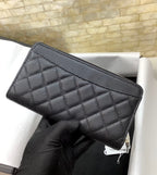 CO-CO Chanel Long Wallet With Gold Hardware 19cm