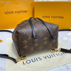 Louis Vuitton Montsouris BB Bag Monogram Canvas Spring/Summer Collection M44502 Brown/Black