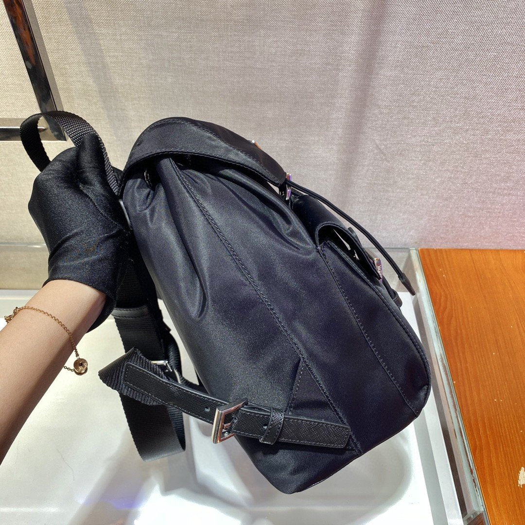Prada Small Re-Nylon Backpack Black For Women, Women’s Bags 11in/28cm