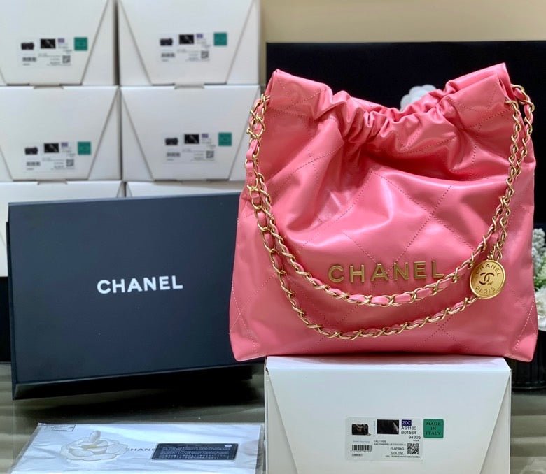 Chanel 22 Large Handbag 37cm Pink