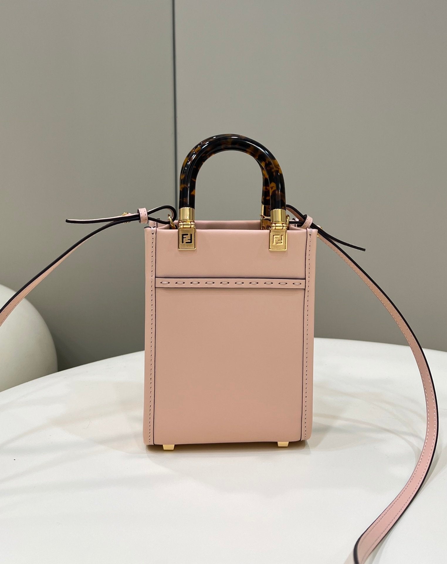 Fendi Mini Sunshine Shopper 18cm Pink