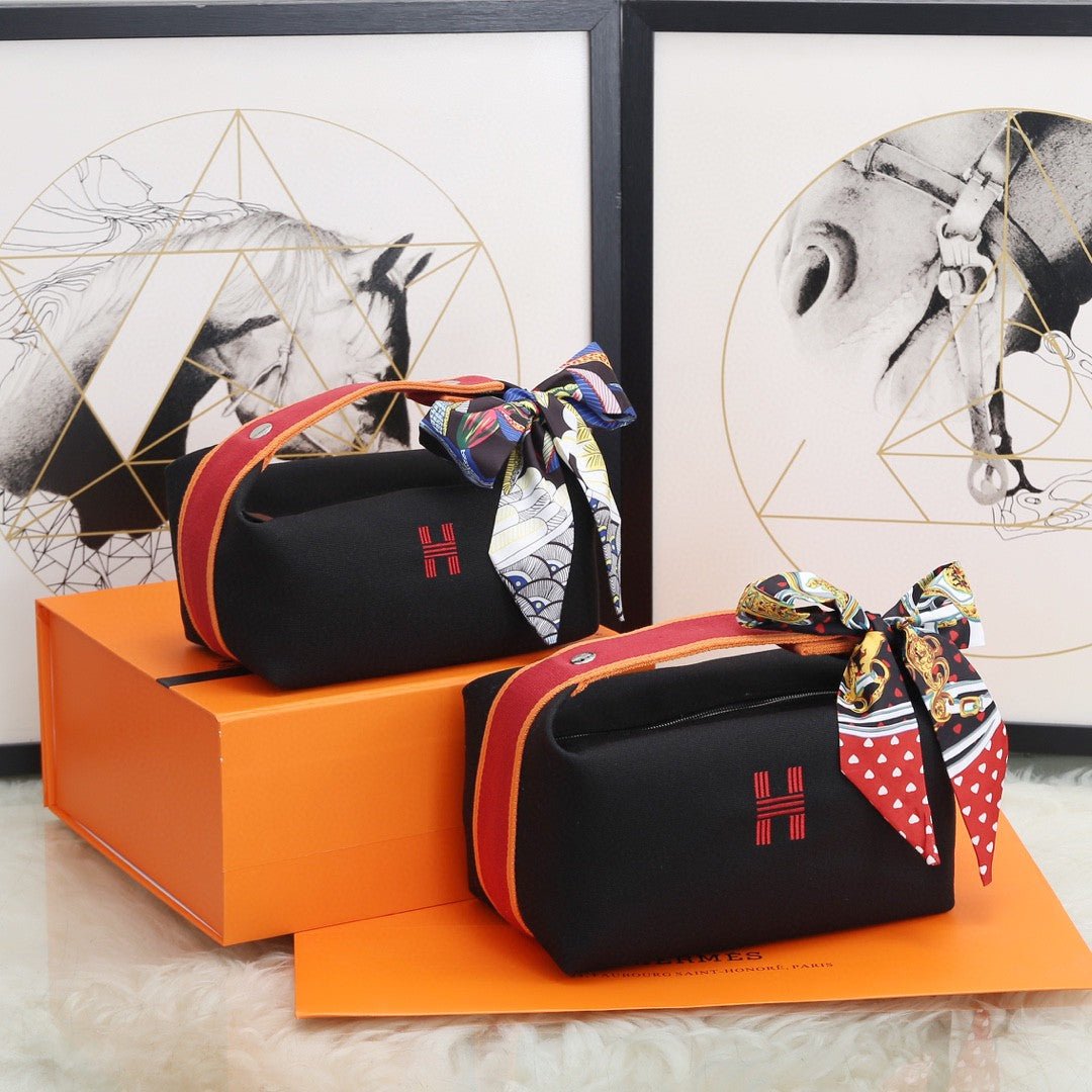 Hermes Bride A Brac Case Black Bag For Women, Women’s Handbags, Shoulder Bags 9.8in/25cm