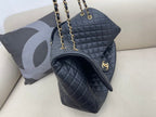 Chanel CoCo Luggage Gold Toned Hardware 46cm Black