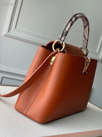 Louis Vuitton Woven Capucines Python Handle Bag 31cm Taurillon Leather Spring/Summer 2021 Collection N98388 Cognac