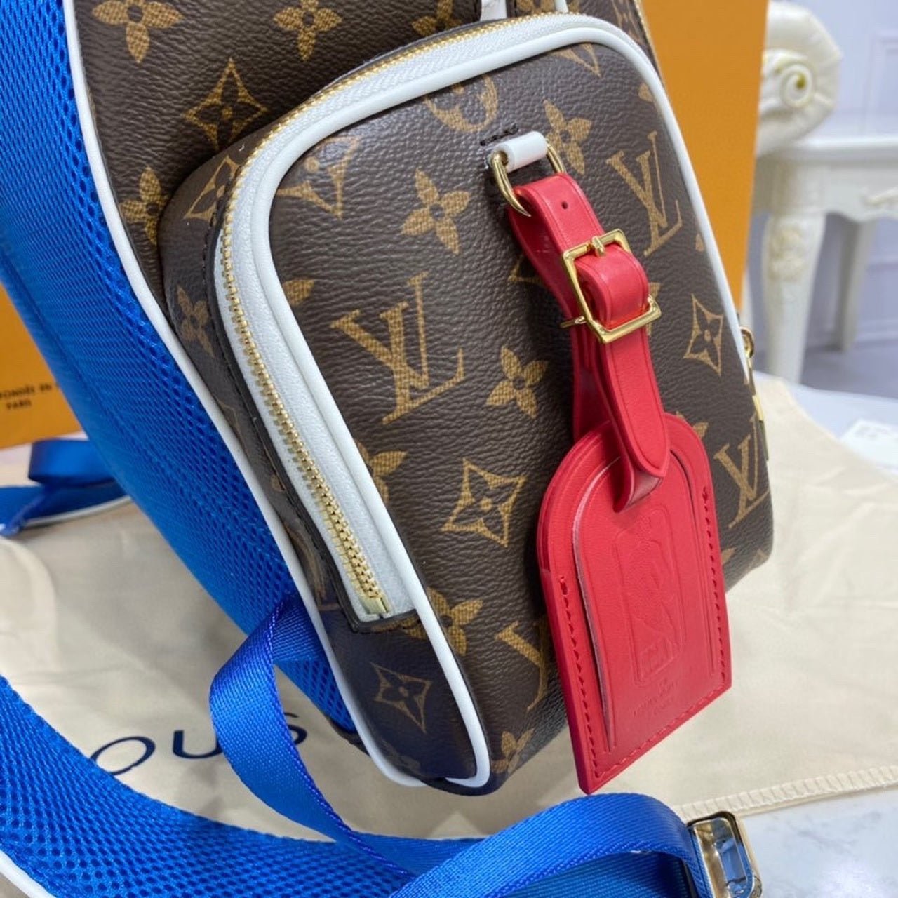 Louis Vuitton x NBA New Backpack 40cm Monogram Canvas Spring/Summer Collection M45581, Brown