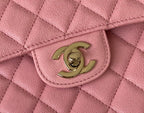 Chanel Classic Flapbag Gold Hardware 26cm Pink