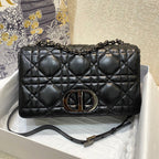 Christian Dior Large Caro Bag 28cm Black