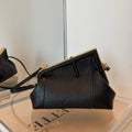 Fendi First Small Python Bag 26cm Black