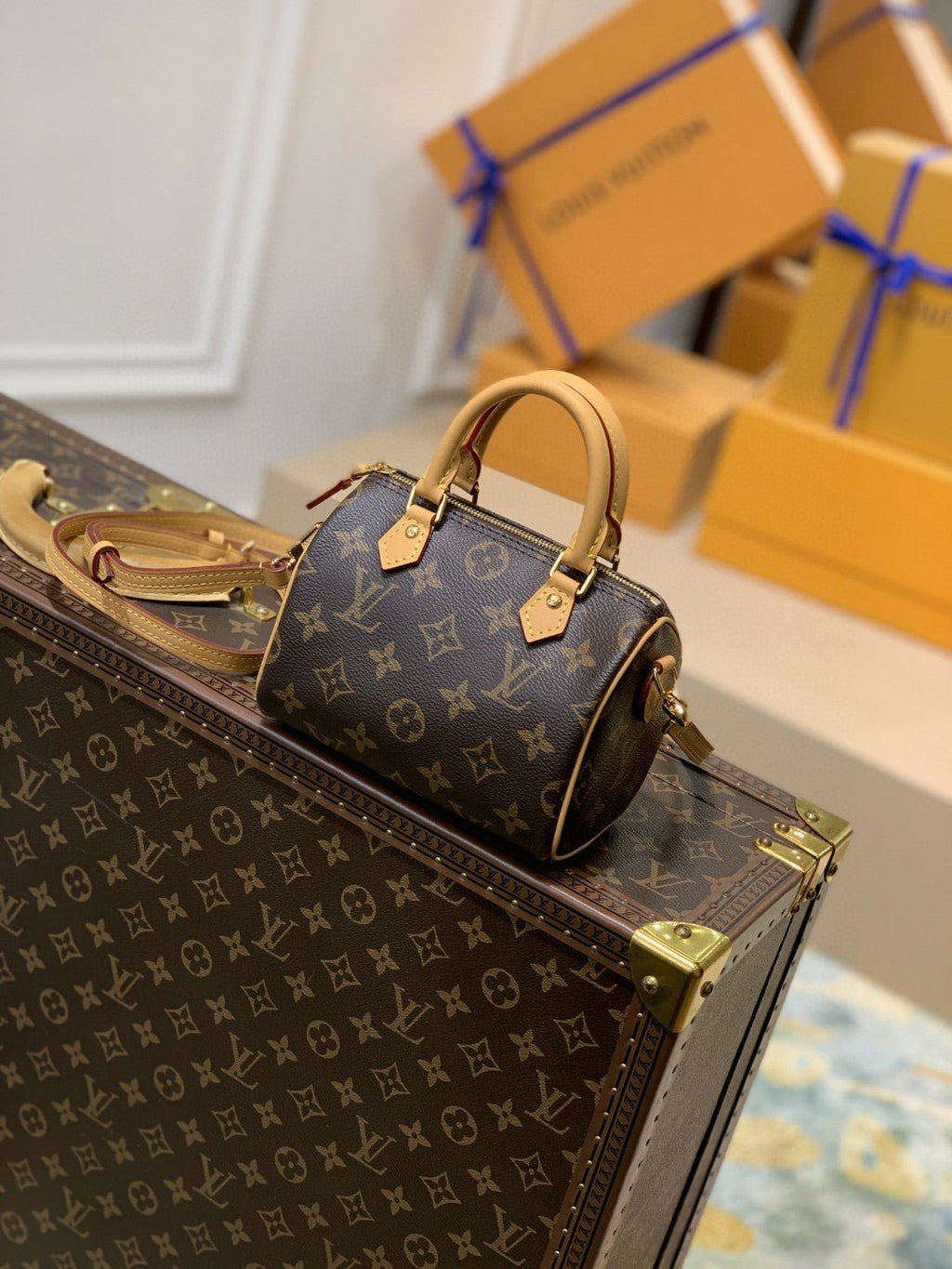 Louis Vuitton M58953 Speedy Bandoulière 16cm Brown