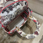 Christian Dior Medium Lady D-Lite Bag 24cm Red