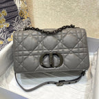 Christian Dior Medium Caro Bag 25cm Dark Grey