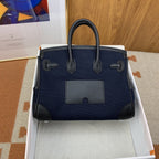 Hermes Birkin Cargo 25 Dark Blue, SIlver Toned Hardware Bag For Women, Women’s Handbags, Shoulder Bags 9.8in/25cm