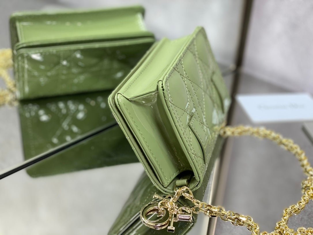 Christian Dior Green Crossbody Bag 14cm