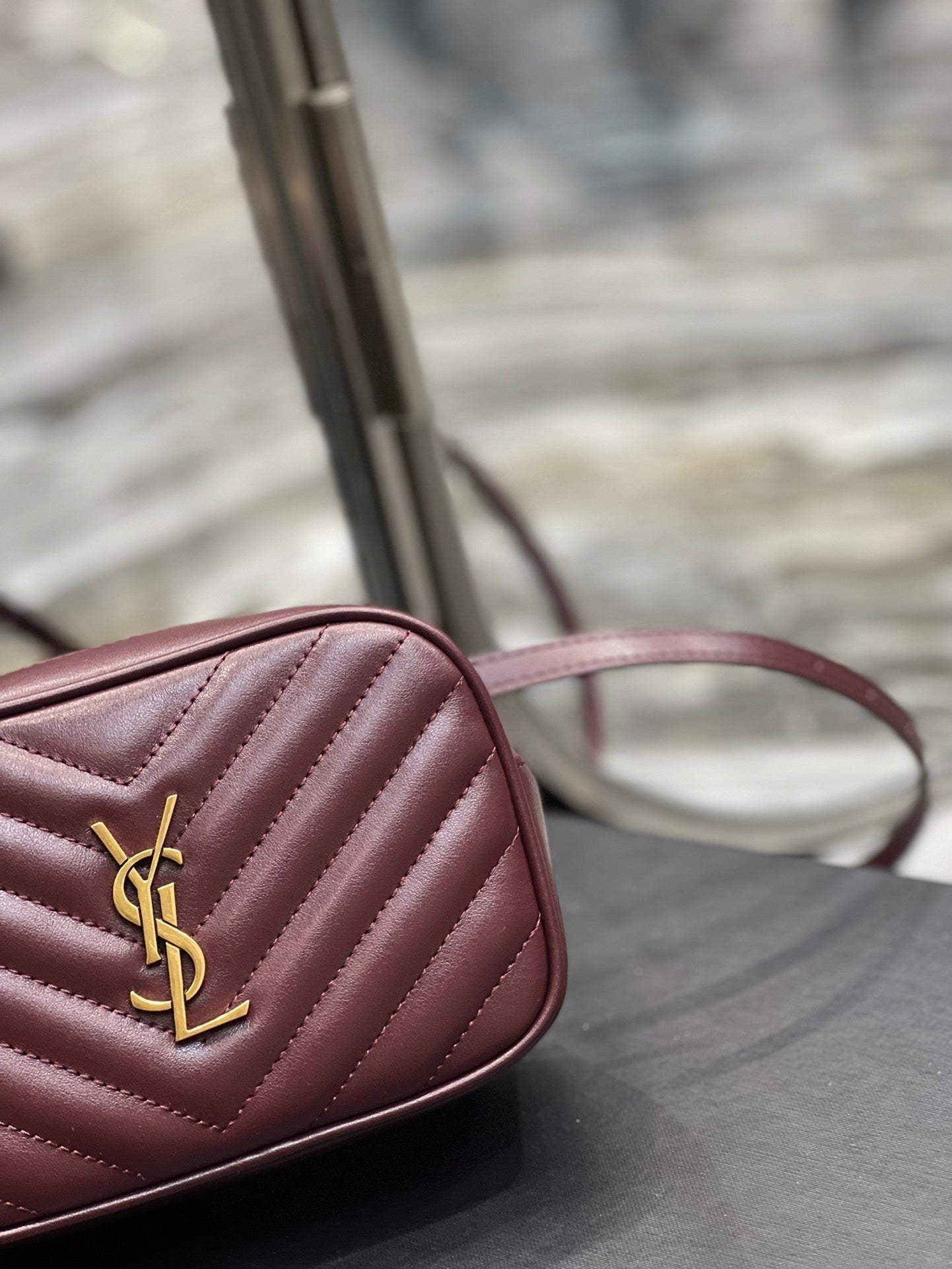 Saint Laurent Lou Belt Bag In Matelasse Gold Hardware 15cm
