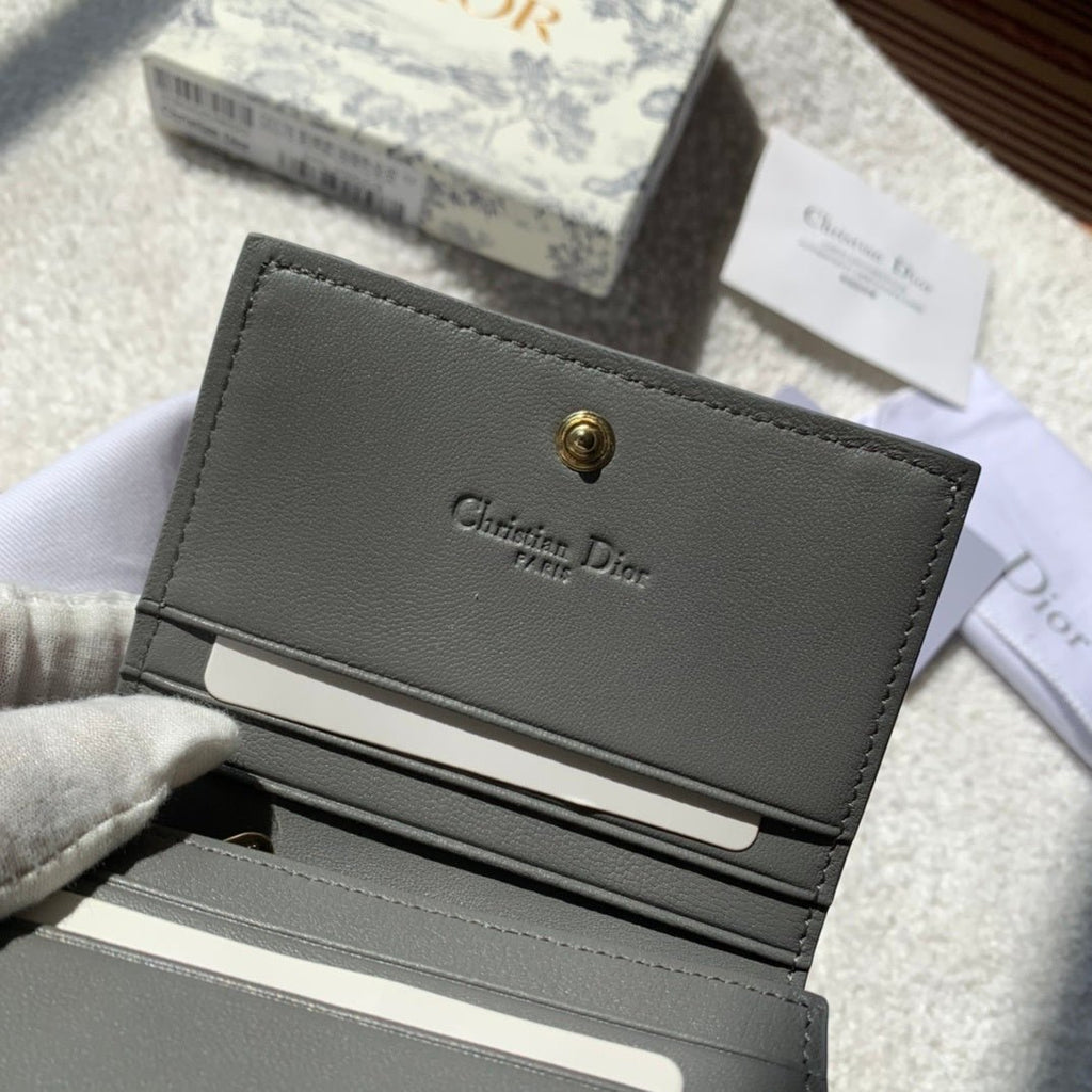 Mini Lady Dior Black Wallet 11cm