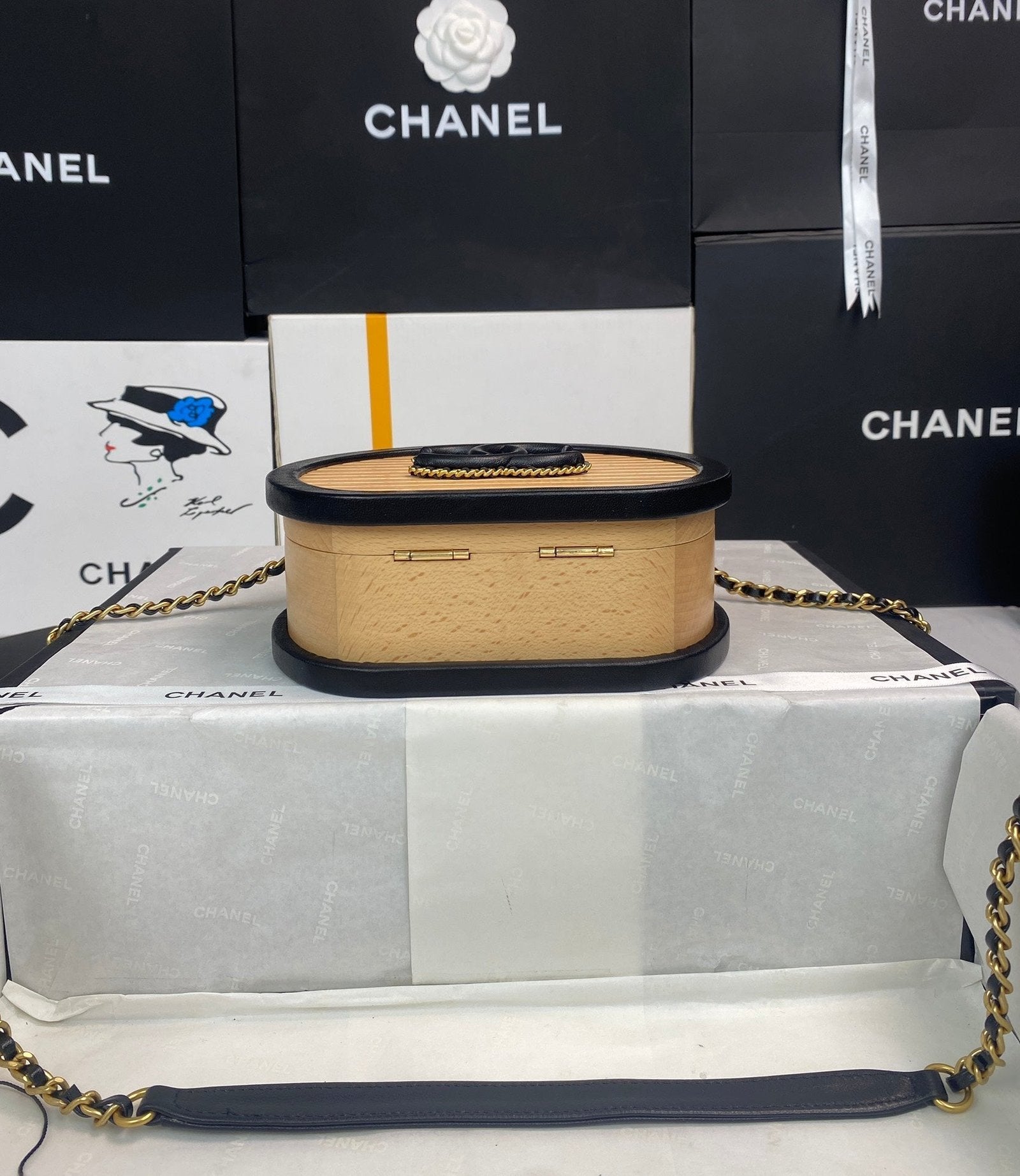 Chanel Small Vanity Case 21cm Brown