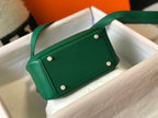Hermes Lindy Mini Clemence Bag Green For Women, Women’s Handbags, Shoulder And Crossbody Bags 7.5in/19cm