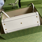 Gucci Diana Medium Tote Bag White For Women 11in/27cm GG