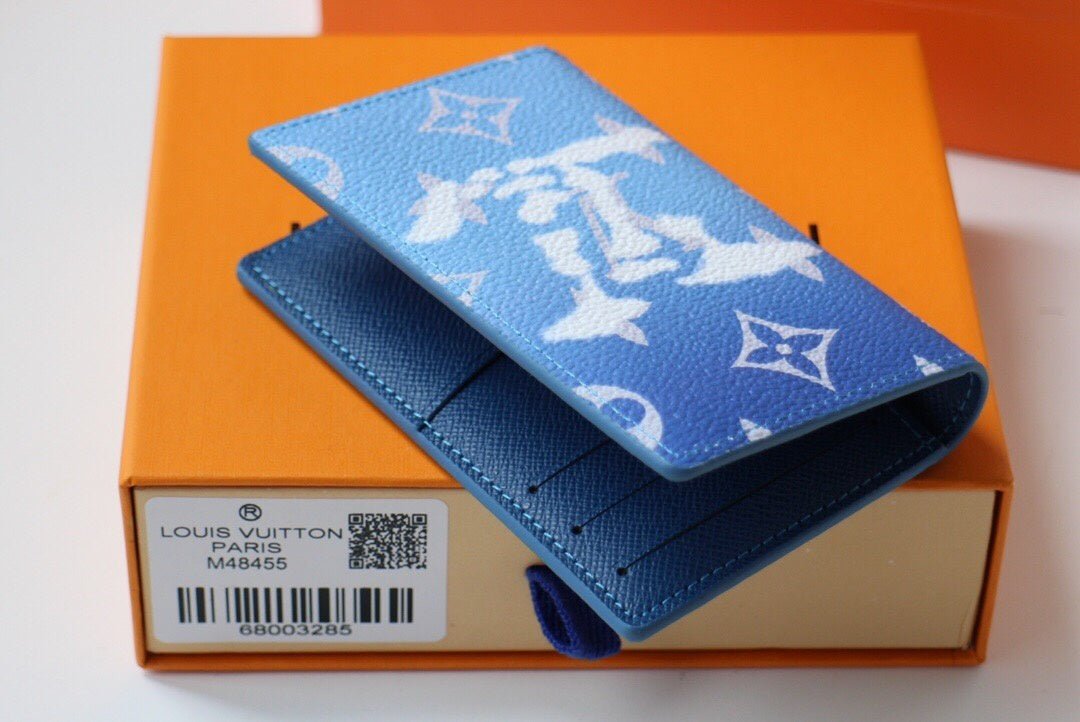 Louis Vuitton Monogram Wallet 8cm Blue