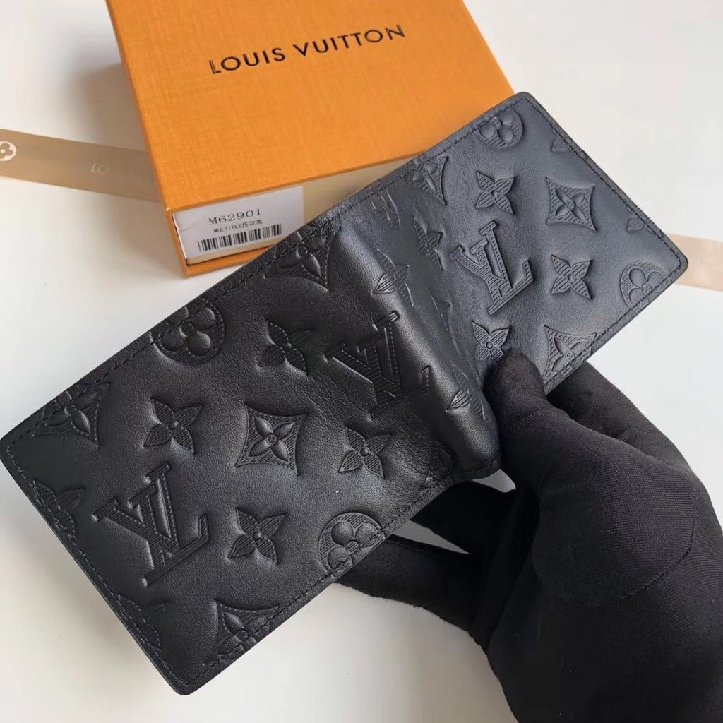 Louis Vuitton Monogram Empreinte Wallet 12cm Black