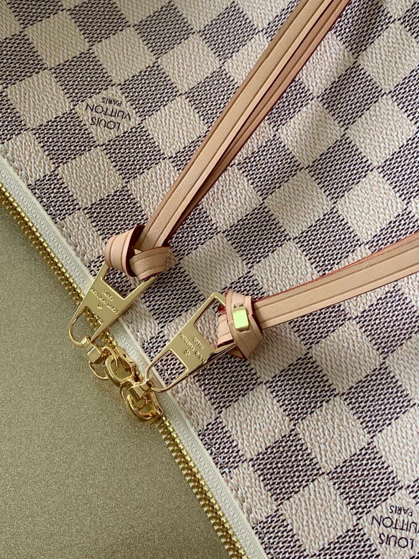 Louis Vuitton Beaubourg Woven Handle Tote Bag 32cm Damier Azur Canvas Spring/Summer Collection M40343