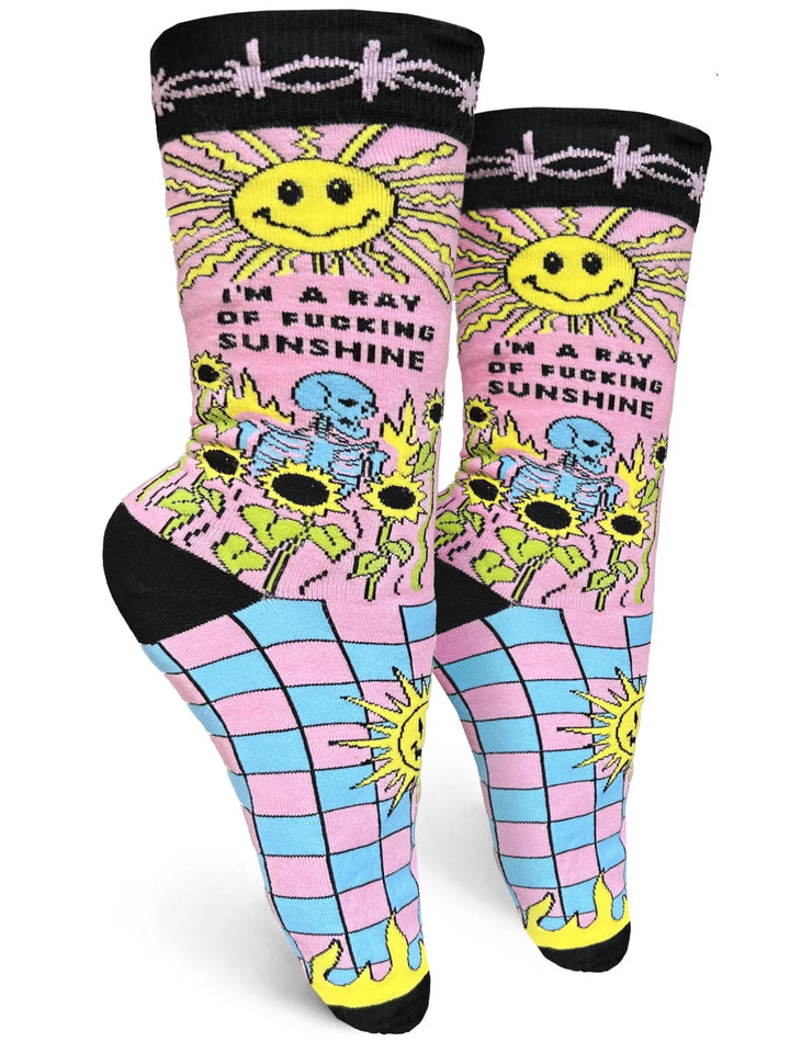 I'm a Ray of Fucking Sunshine Socks