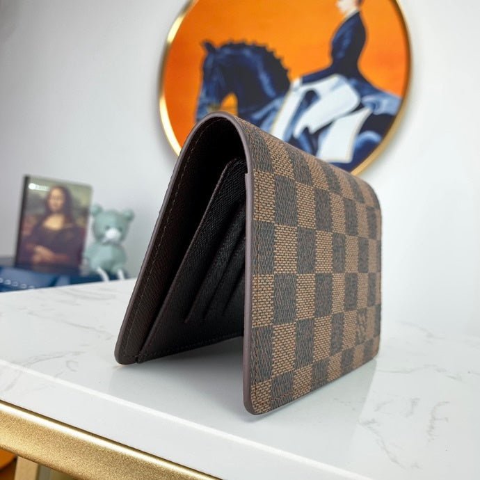 Louis Vuitton Damier Wallet 14cm Brown