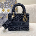 Christian Dior Medium Lady D-Lite Bag 24cm Leopard