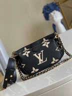 Louis Vuitton Multi Pochette Crossbody Bags 24cm Black