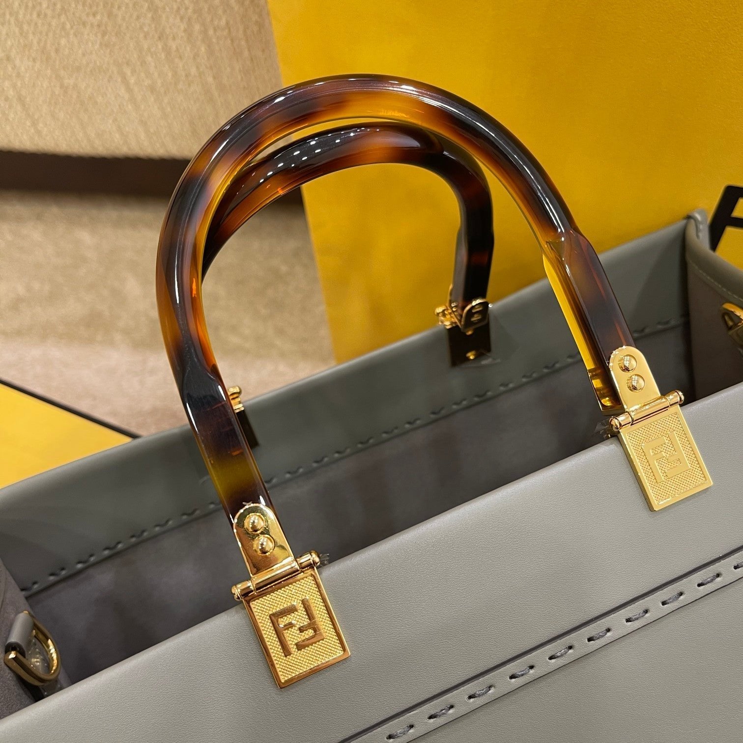 Fendi Tote Bag 35cm Grey