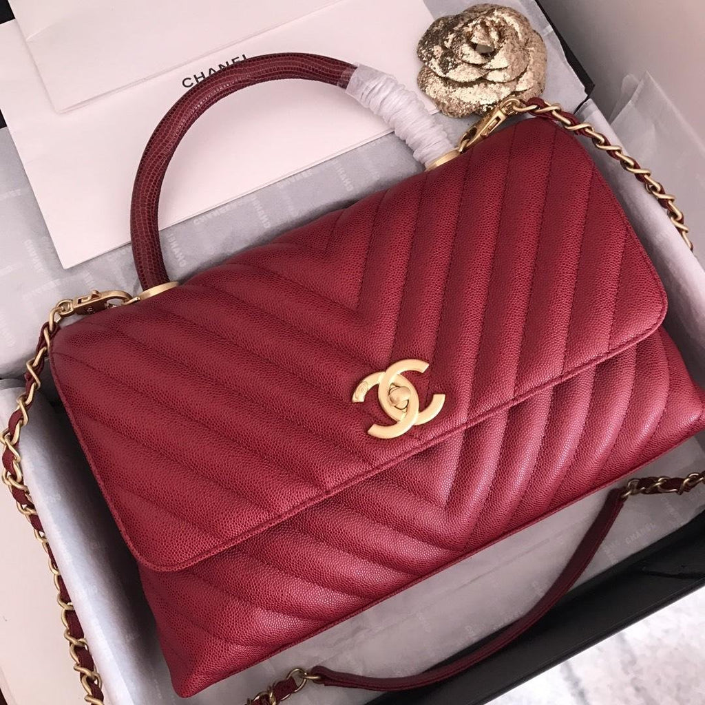 Chanel Handbag 28cm Red