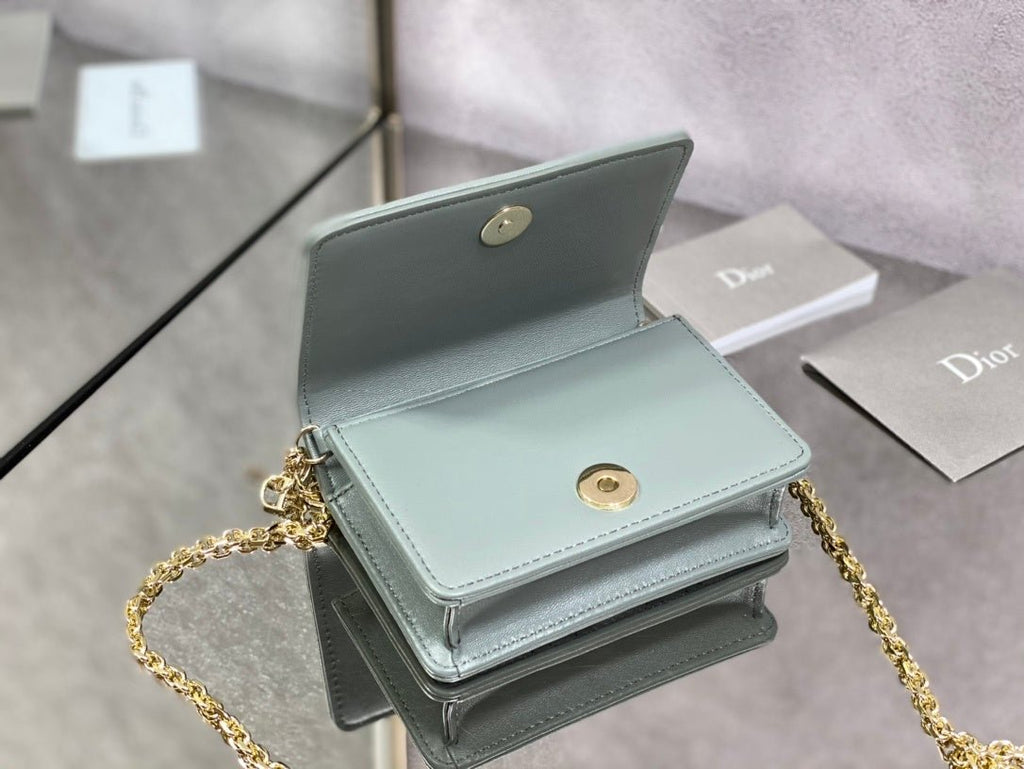 Christian Dior Grey Crossbody Bag 14cm