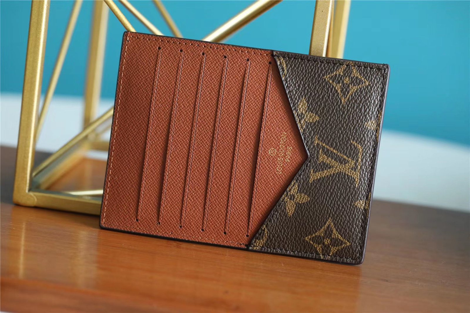 Louis Vuitton ID Card Holder Monogram Canvas Brown For Men, Men’s Wallet 13cm LV N60378