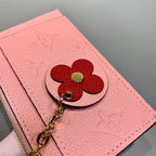 Louis Vuitton Zipped Card Holder 13cm Pink