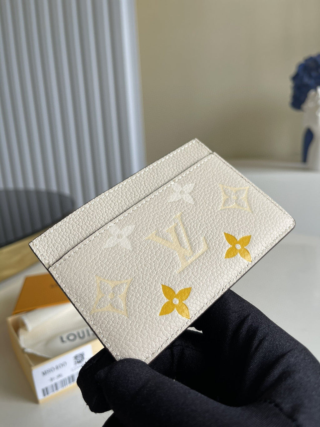 Louis Vuitton Monogram Empreinte Wallet 11cm Cream