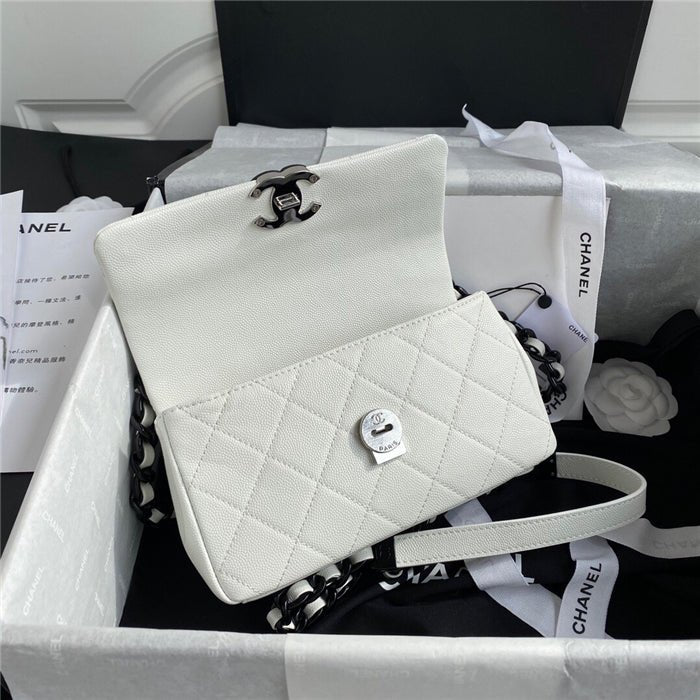 Chanel Classic Flap Bag 20cm White
