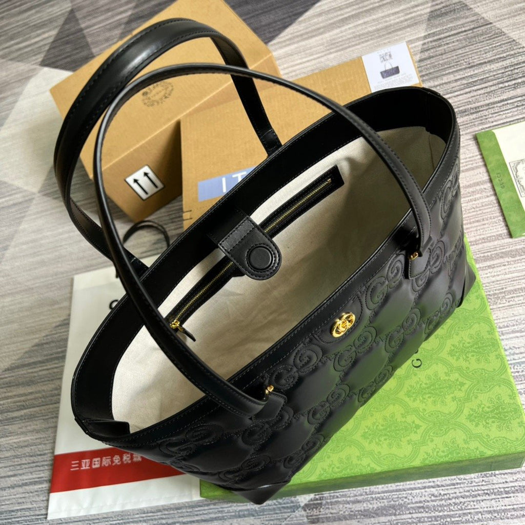 Gucci GG Medium Tote Black For Women, Women’s Bags 15in/38cm