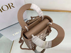 Christian Dior Medium Lady Bag 17cm Brown