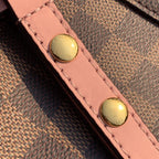 Louis Vuitton Neo Alma BB Bucket Bag 26cm Damier Ebene Canvas Spring/Summer Collection N40213 Pink