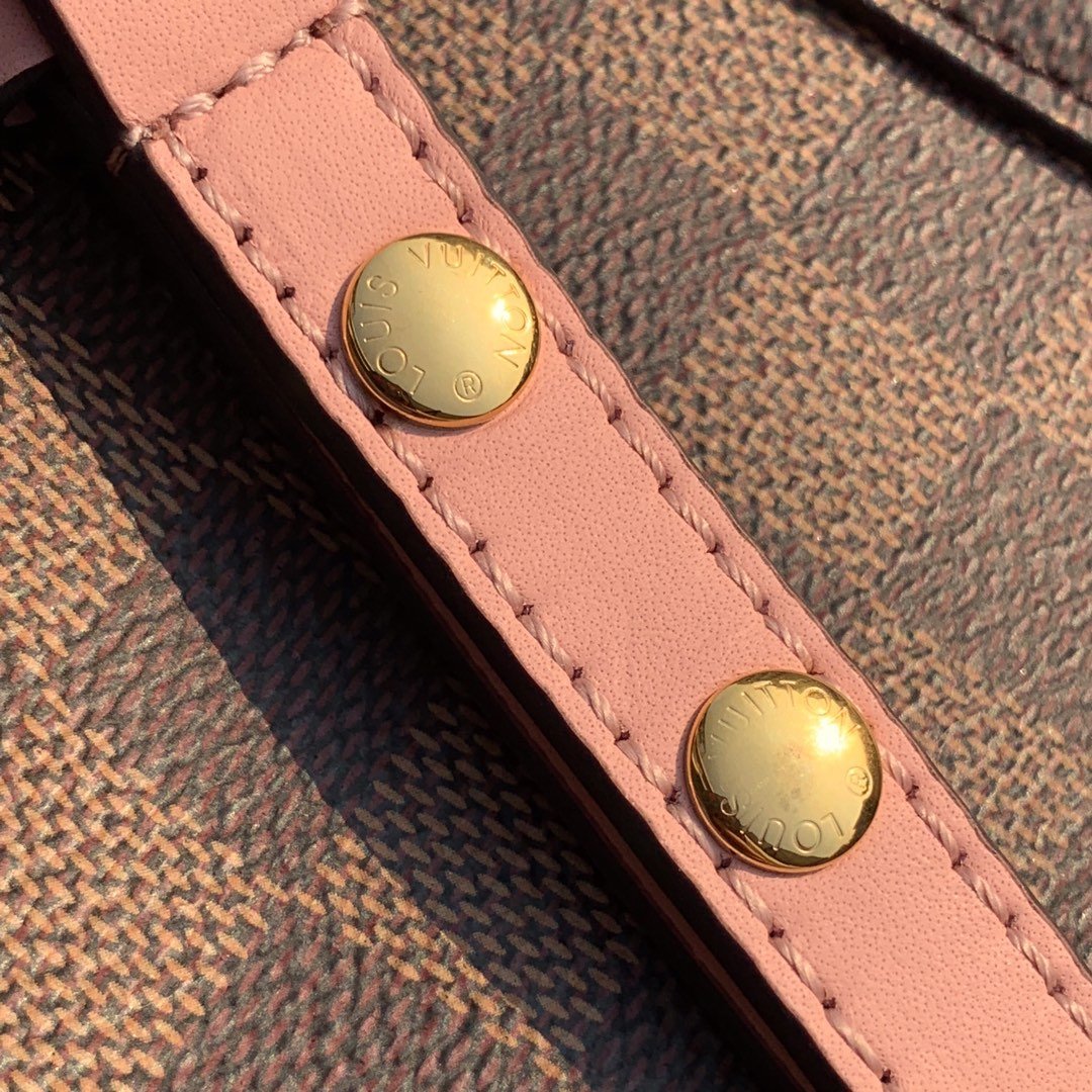 Louis Vuitton Neo Alma BB Bucket Bag 26cm Damier Ebene Canvas Spring/Summer Collection N40213 Pink