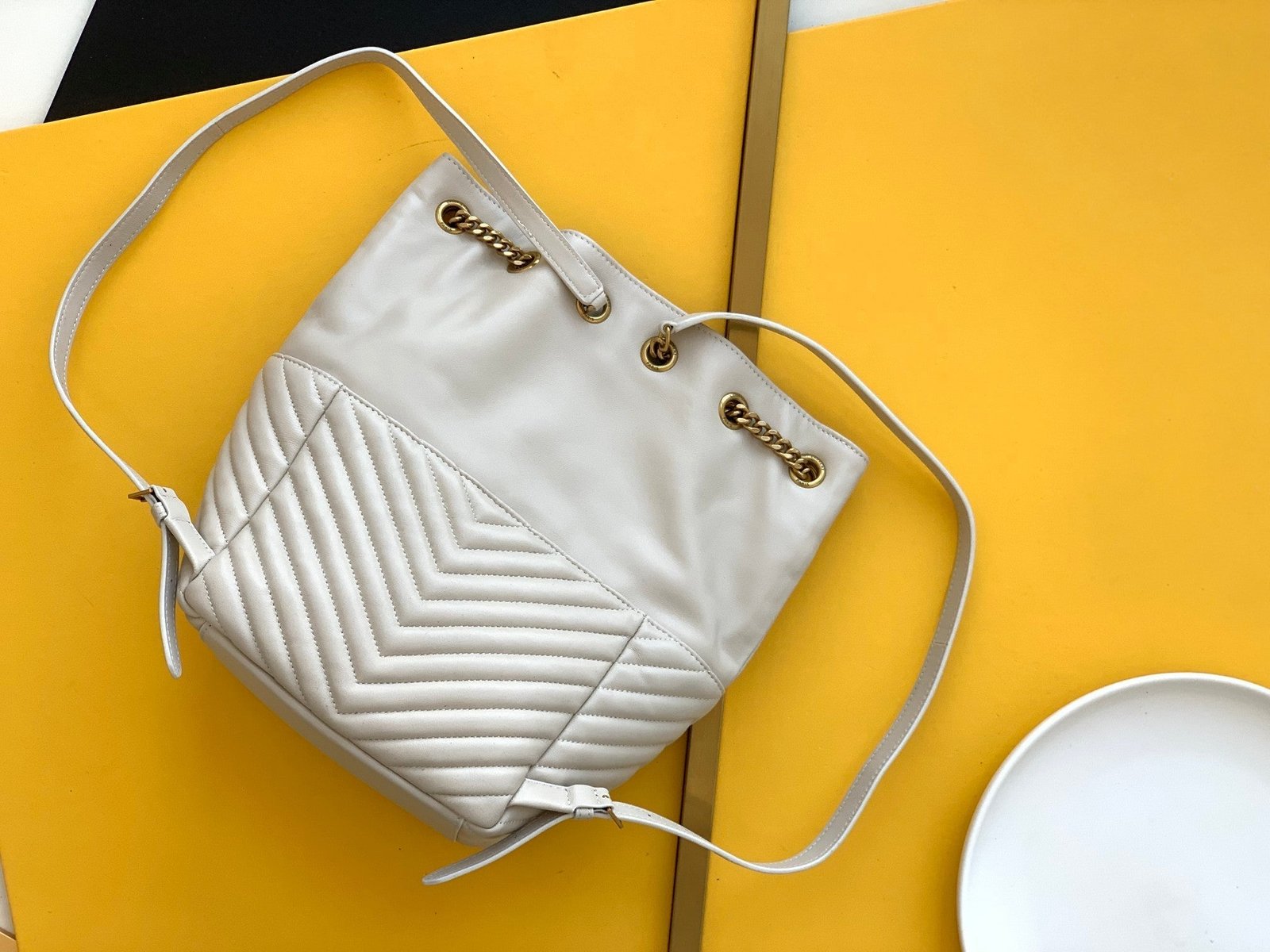 Saint Laurent Joe Backpack With Gold Hardware 22cm