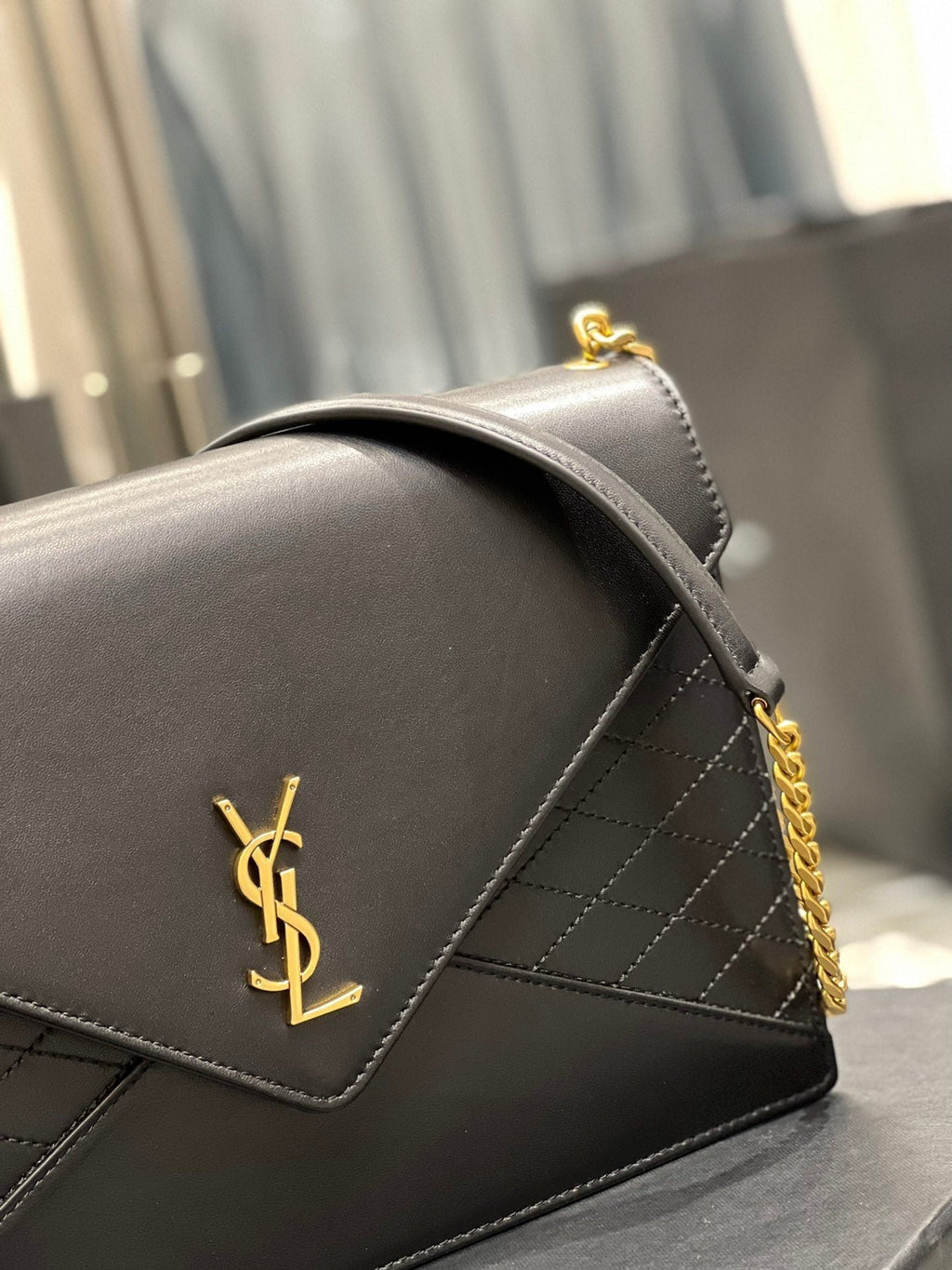 Saint Laurent Gaby Chain Bag With Gold Hardware 26cm