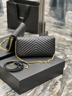 Saint Laurent Kata 99 Chain Bag With Gold Hardware 26cm